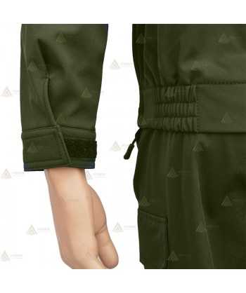 Cazadora softshell color arena y verde militar con forro desmontable y membrana PTFE para Agentes Rurales
