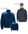 Cazadora color marino y azul tropical reversible con membrana PTFE para Policía Local