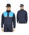 Cazadora color marino y azul tropical reversible con membrana PTFE y damero reflectante para Policía Local