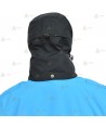 Parka 2/4 impermeable azul marino y azul tropical con damero reflectante y forro desmontable para motoristas de Policía Local