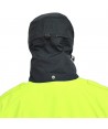 Parka 2/4 impermeable azul marino y amarillo flúor con forro desmontable para motoristas de Policía Local del País Vasco