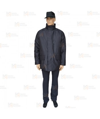 Parka ligera color azul marino,  impermeable con membrana PU para Policía Local