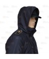 Parka ligera color azul marino,  impermeable con damero reflectante y membrana PU para Policía Local