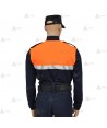 Polo térmico de cuello cisne con cinta reflectante para Protección Civil