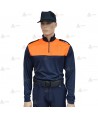 Polo térmico bicolor de cuello cisne para Protección Civil