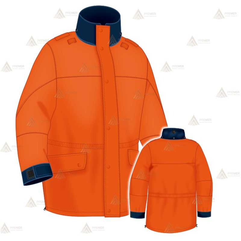 Parka bicolor con forro desmontable y membrana PTFE para Protección Civil