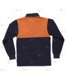 Polo de manga larga económico bicolor y de algodón  para Protección Civil