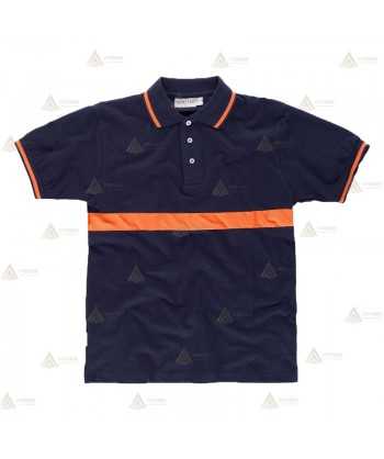 Polo económico monocolor de algodón para Protección Civil