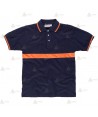 Polo económico monocolor de algodón para Protección Civil