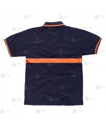 Polo económico monocolor de algodón para Protección Civil