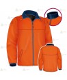 Chaqueta polar bicolor con cremallera para Protección Civil