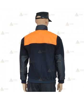 Jersey polar bicolor con media cremallera para Protección Civil
