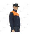 Jersey polar bicolor con media cremallera para Protección Civil