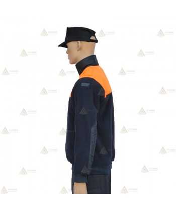 Jersey polar bicolor con media cremallera para Protección Civil