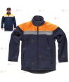 Chaqueta softshell bicolor con membrana PU para Protección Civil