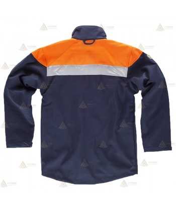 Chaqueta softshell bicolor con membrana PU para Protección Civil