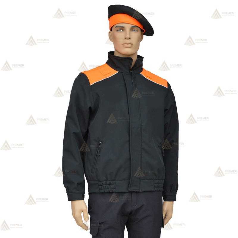 Cazadora softshell bicolor con membrana PU para Protección Civil