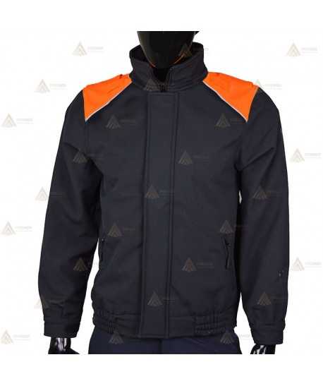 Cazadora softshell bicolor con membrana PU para Protección Civil