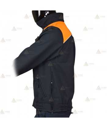 Cazadora softshell bicolor con membrana PU para Protección Civil