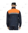 Cazadora softshell bicolor con damero reflectante para Protección Civil