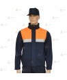 Cazadora softshell bicolor con cinta reflectante segmentada para Protección Civil