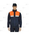 Cazadora softshell bicolor con cinta reflectante para Protección Civil