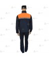 Cazadora softshell bicolor con damero reflectante para Protección Civil