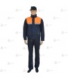 Cazadora softshell bicolor con damero reflectante para Protección Civil