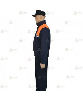 Cazadora softshell bicolor con damero reflectante para Protección Civil