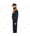 Cazadora softshell bicolor con damero reflectante para Protección Civil