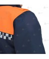 Cazadora softshell bicolor con damero reflectante para Protección Civil