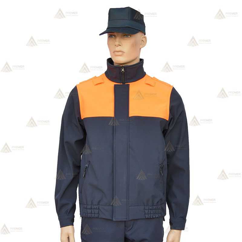Cazadora softshell bicolor con membrana PU para Protección Civil
