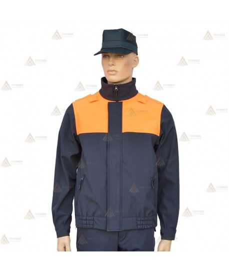 Cazadora softshell bicolor con membrana PU para Protección Civil