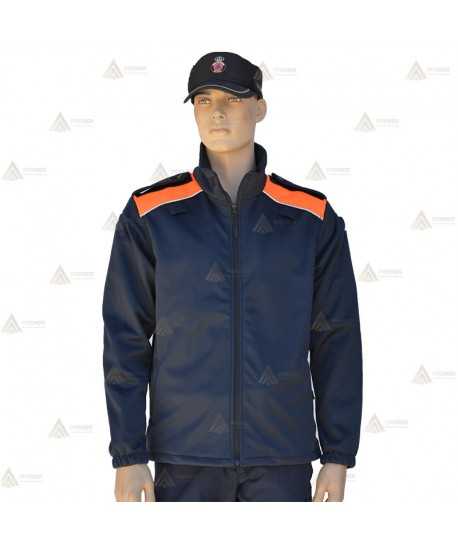 Chaqueta softshell bicolor con membrana PU para Protección Civil
