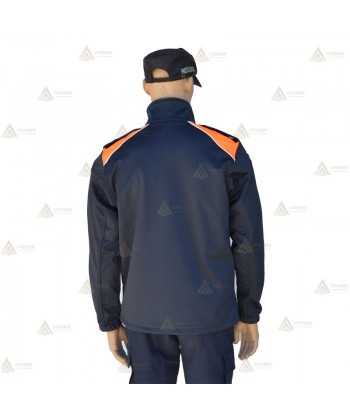 Chaqueta softshell bicolor con membrana PU para Protección Civil