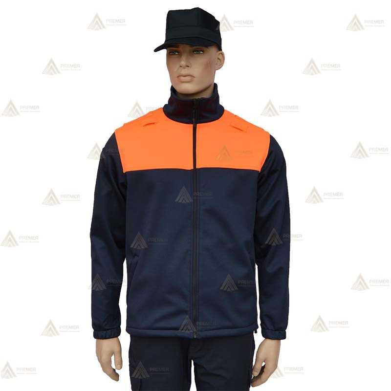 Chaqueta softshell bicolor con membrana PU para Protección Civil