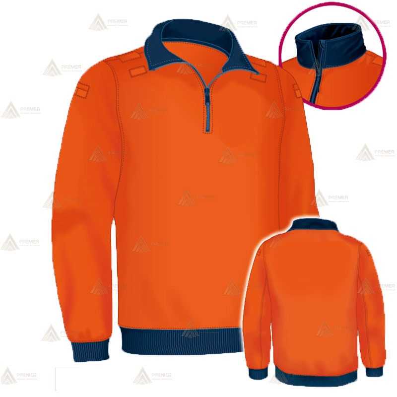 Jersey softshell bicolor con membrana PU para Protección Civil