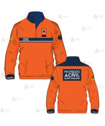 Jersey softshell con membrana PU para Protección Civil de Baleares