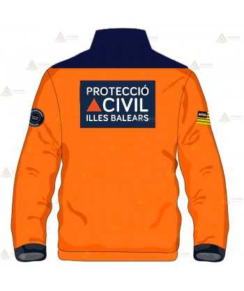 Jersey softshell con membrana PU para Protección Civil de Baleares