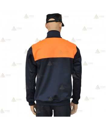 Jersey softshell bicolor con membrana PU para Protección Civil