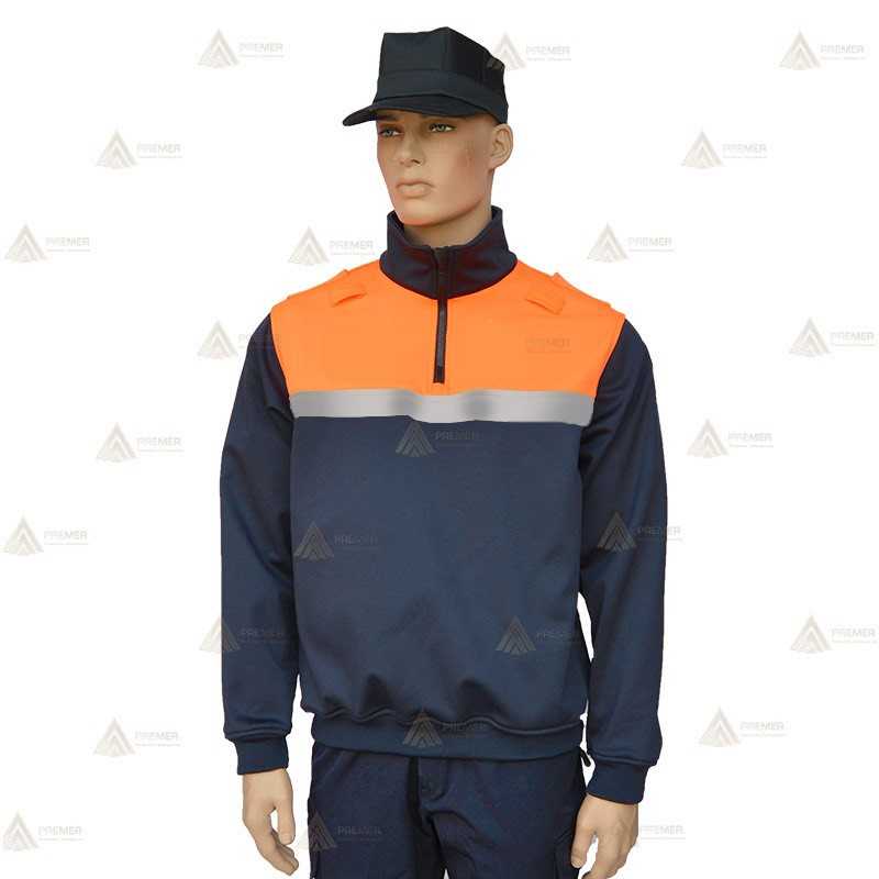 Jersey softshell con cinta reflectante membrana PU para Protección Civil