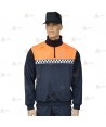 Jersey softshell con cinta damero reflectante y membrana PU para Protección Civil