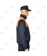 Jersey softshell con cinta damero reflectante y membrana PU para Protección Civil