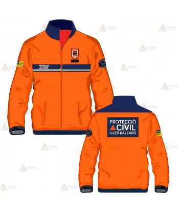 Cazadora softshell con membrana PTFE para Protección Civil de Baleares