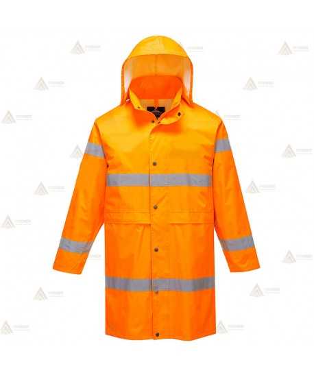 Gabardina monocolor alta visibilidad para Protección Civil