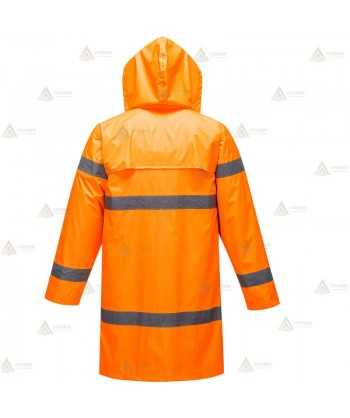 Gabardina monocolor alta visibilidad para Protección Civil