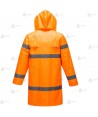 Gabardina monocolor alta visibilidad para Protección Civil