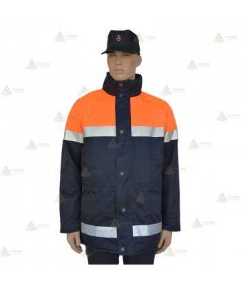 Chubasquero bicolor con membrana PTFE para Protección Civil