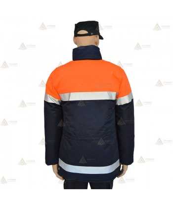 Chubasquero bicolor con membrana PTFE para Protección Civil