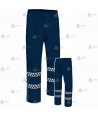 Pantalón impermeable con cintas damero reflectantes y membrana PTFE para Policía Local